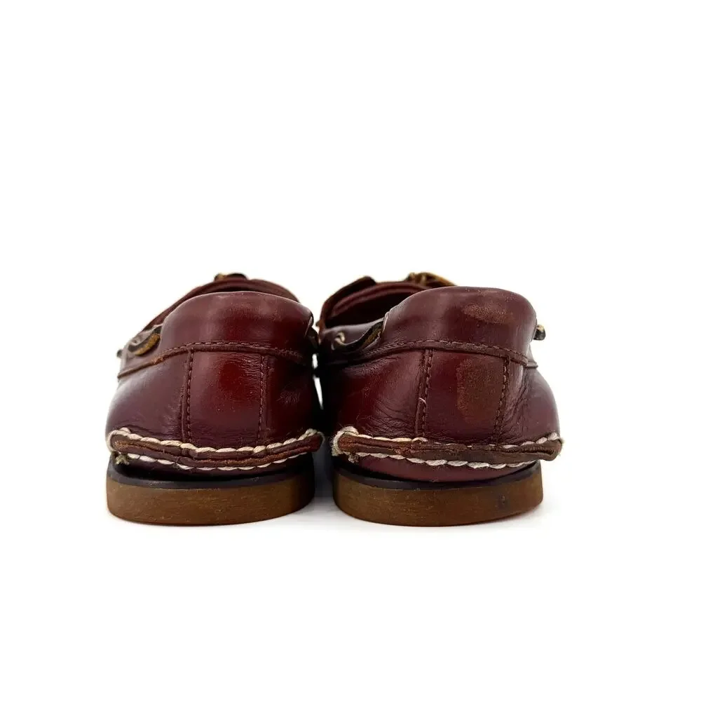 Timberland Dark Brown Leather Classic Boat Shoe Loafers